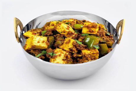 Serving Bowl Stainless Steel with Brass Handles - Sumiye Co