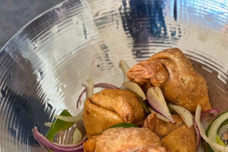 Indian Kadai Steel Wok with Brass Handles - Sumiye Co