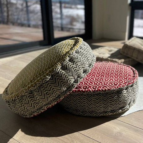 Meditation Cushion - Double Sided Round - Sumiye Co