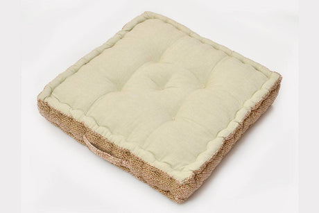 Block Print Meditation Cushion - Square - Sumiye Co