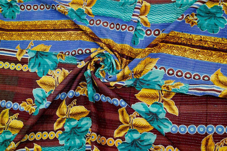 Vintage Kantha Blanket Throw 50'' x 60'' | Assorted Colors - Sumiye Co