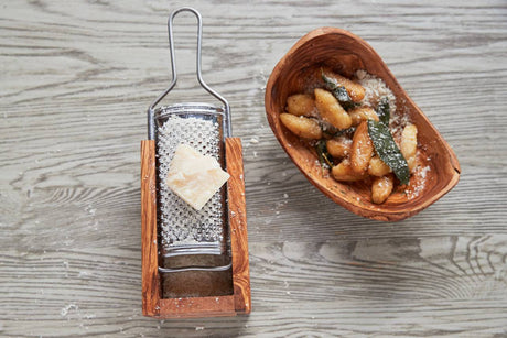Italian Olivewood Parmesan Cheese Box Grater - Sumiye Co