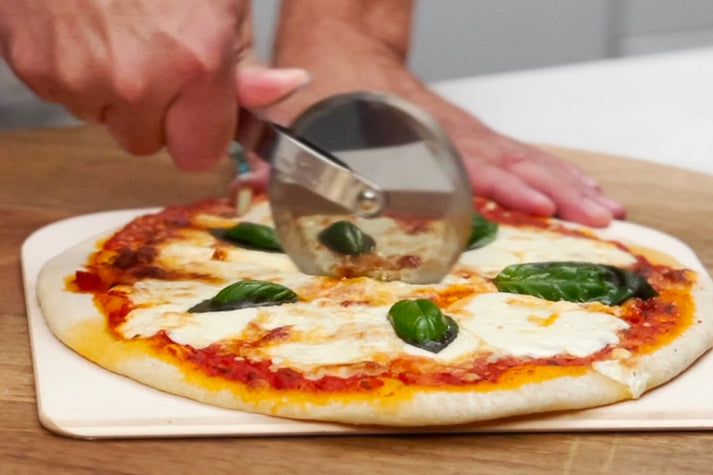 Italian Pizza Making Set with Peel & Slicer
