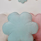 Flower Pillow Velvet "Mint" | Kids Room & Nursery Decor