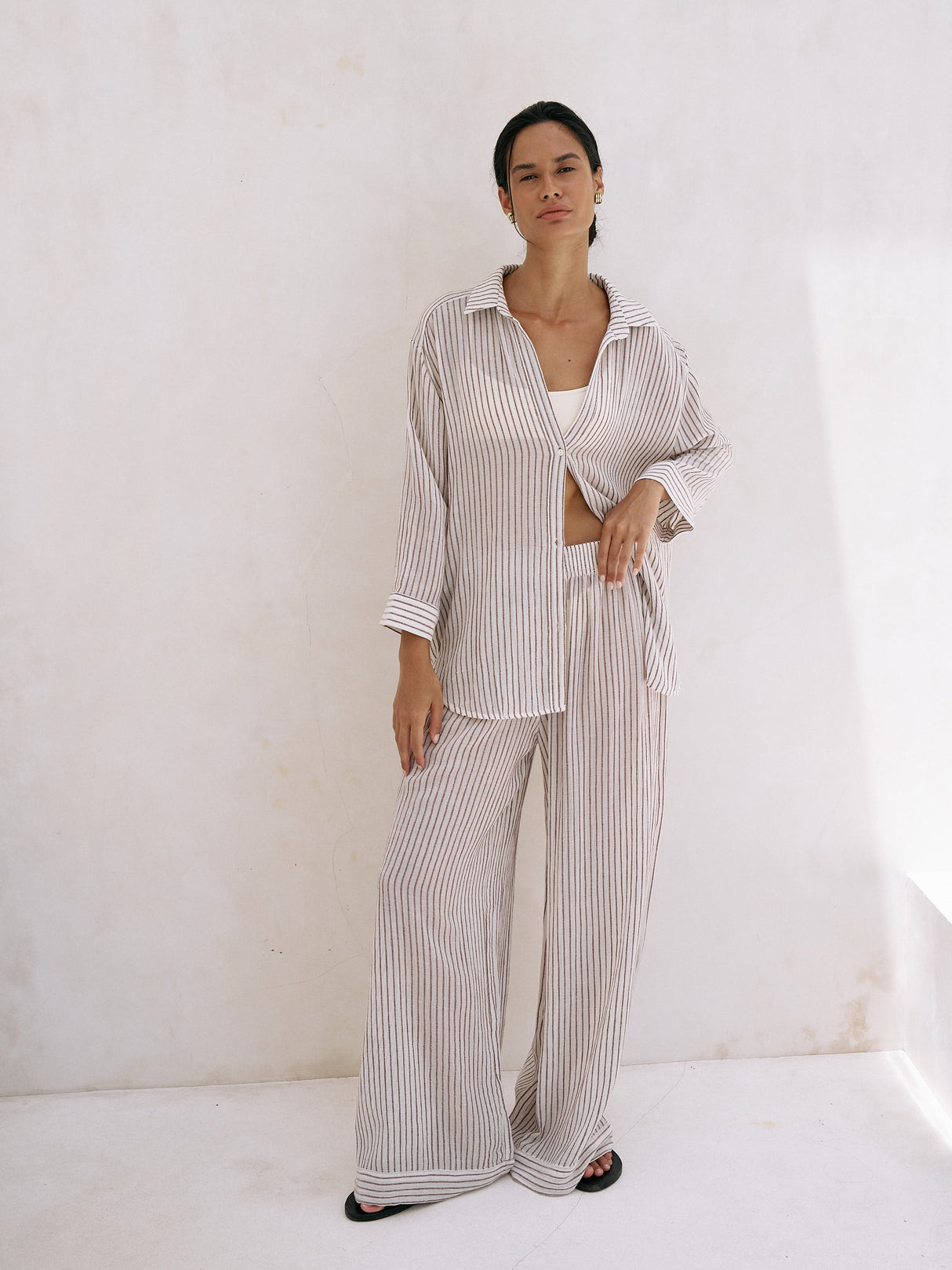 Voyage Set - Burgundy Stripes - Sumiye Co