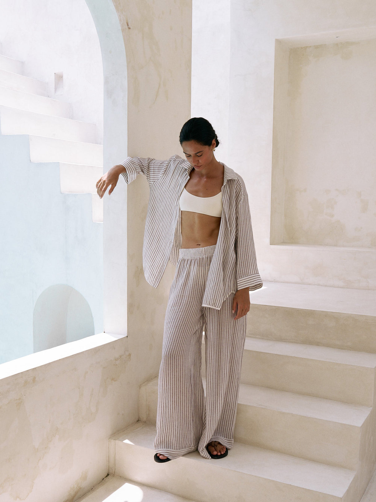 Voyage Set - Burgundy Stripes - Sumiye Co