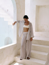 Voyage Set - Burgundy Stripes by The Handloom - Sumiye Co