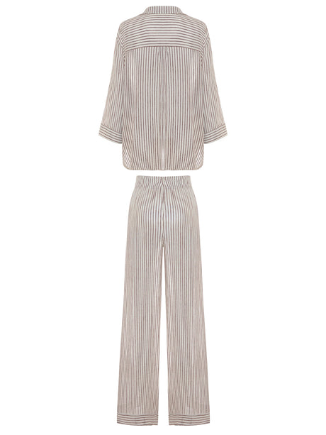 Voyage Set - Burgundy Stripes - Sumiye Co