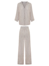 Voyage Set - Burgundy Stripes - Sumiye Co