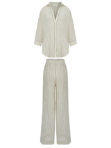 Voyage Set - Khaki Green Stripes - Sumiye Co