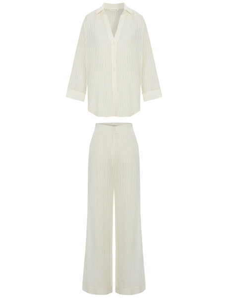 Voyage Set - White Stripes - Sumiye Co