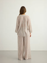 Voyage Set - Burgundy Stripes by The Handloom - Sumiye Co