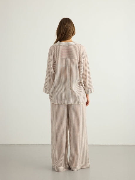 Voyage Set - Burgundy Stripes - Sumiye Co