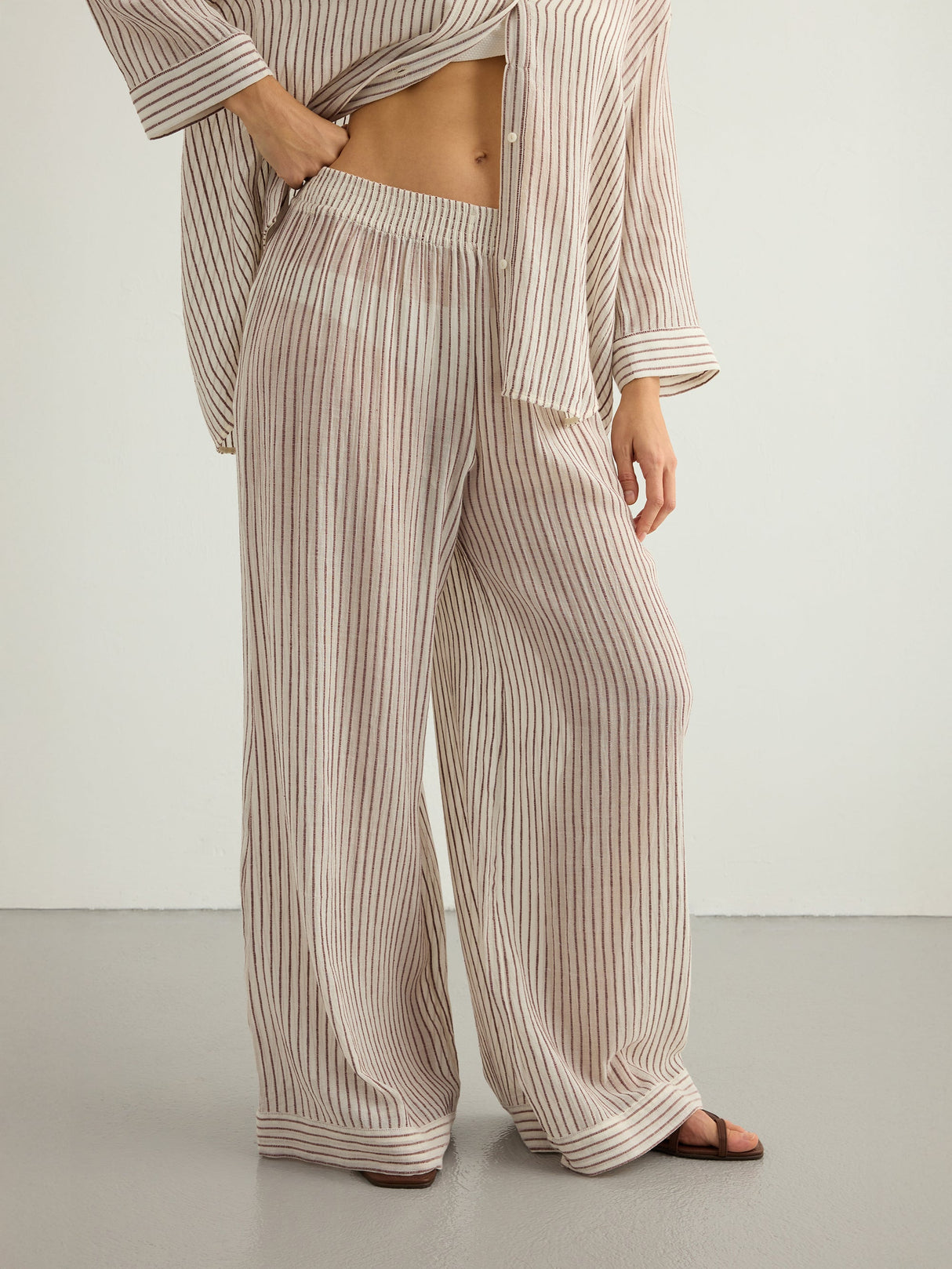 Voyage Set - Burgundy Stripes - Sumiye Co