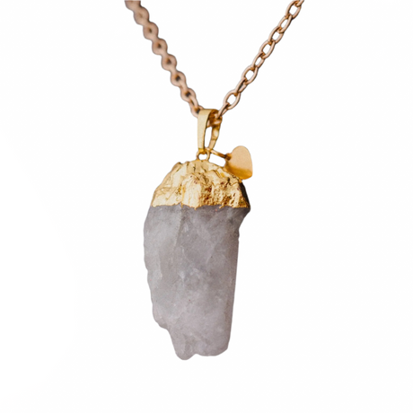 White Quartz Necklace by Phoebe`s - Sumiye Co