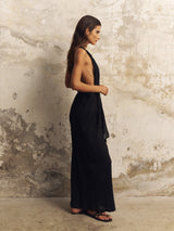 Wrap Your Way Jumpsuit - Black - Sumiye Co