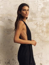 Wrap Your Way Jumpsuit - Black - Sumiye Co