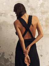 Wrap Your Way Jumpsuit - Black - Sumiye Co