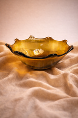 Yaxel Amber Bowl | Artisanal Glasswork