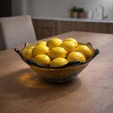 Yaxel Amber Bowl | Artisanal Glasswork