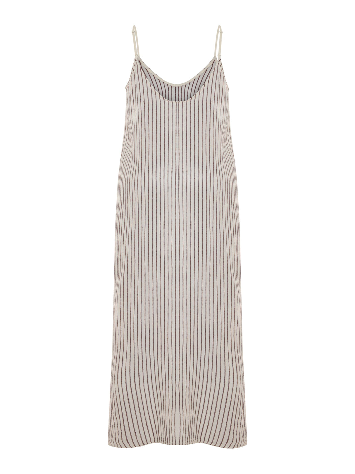 Yaz Dress - Burgundy Stripes - Sumiye Co