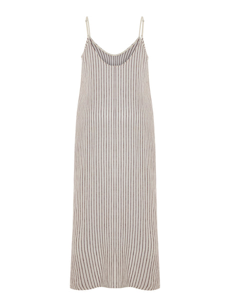 Yaz Dress - Burgundy Stripes - Sumiye Co