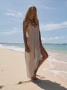 Yaz Dress - Khaki Green Stripes - Sumiye Co