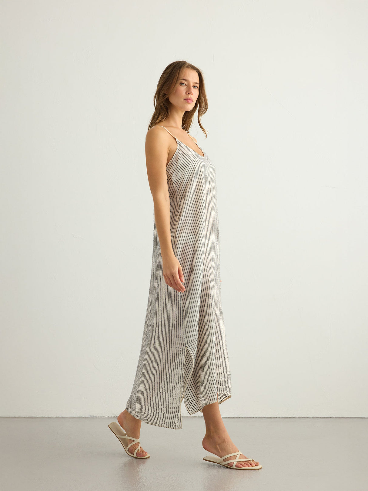 Yaz Dress - Black Stripes - Sumiye Co