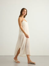 Yaz Dress - White Stripes - Sumiye Co
