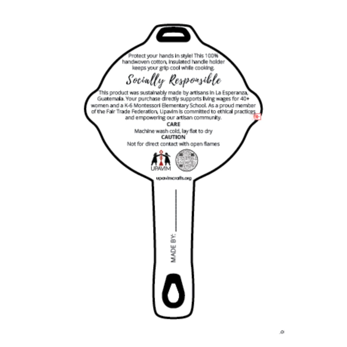 Snowman Skillet Handle Holder