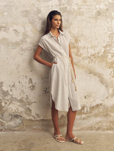 Zaya Shirt Dress - Baby Blue - Sumiye Co