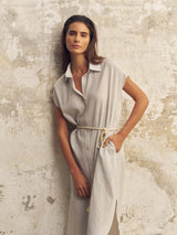 Zaya Shirt Dress - Baby Blue - Sumiye Co