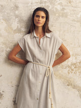 Zaya Shirt Dress - Baby Blue - Sumiye Co