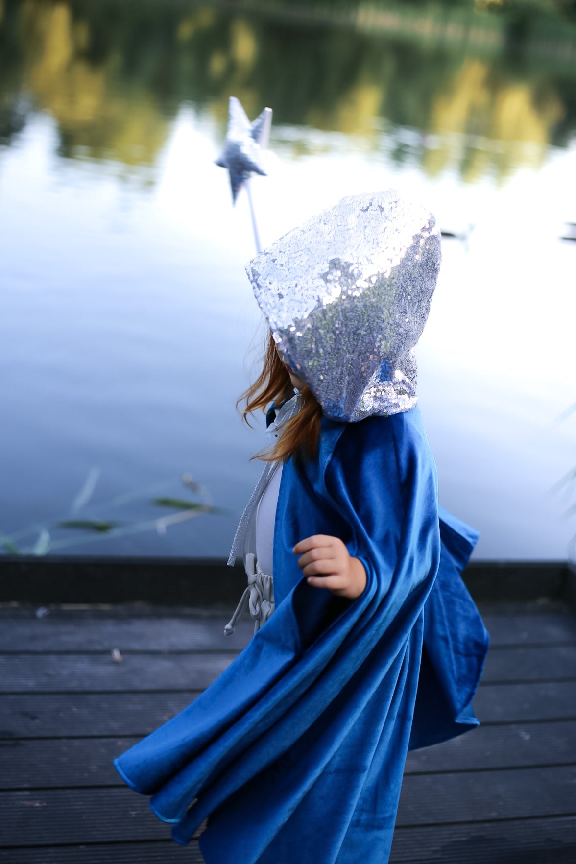 "Little Snow Queen Riding Hood” Magic Cape by Moi Mili
