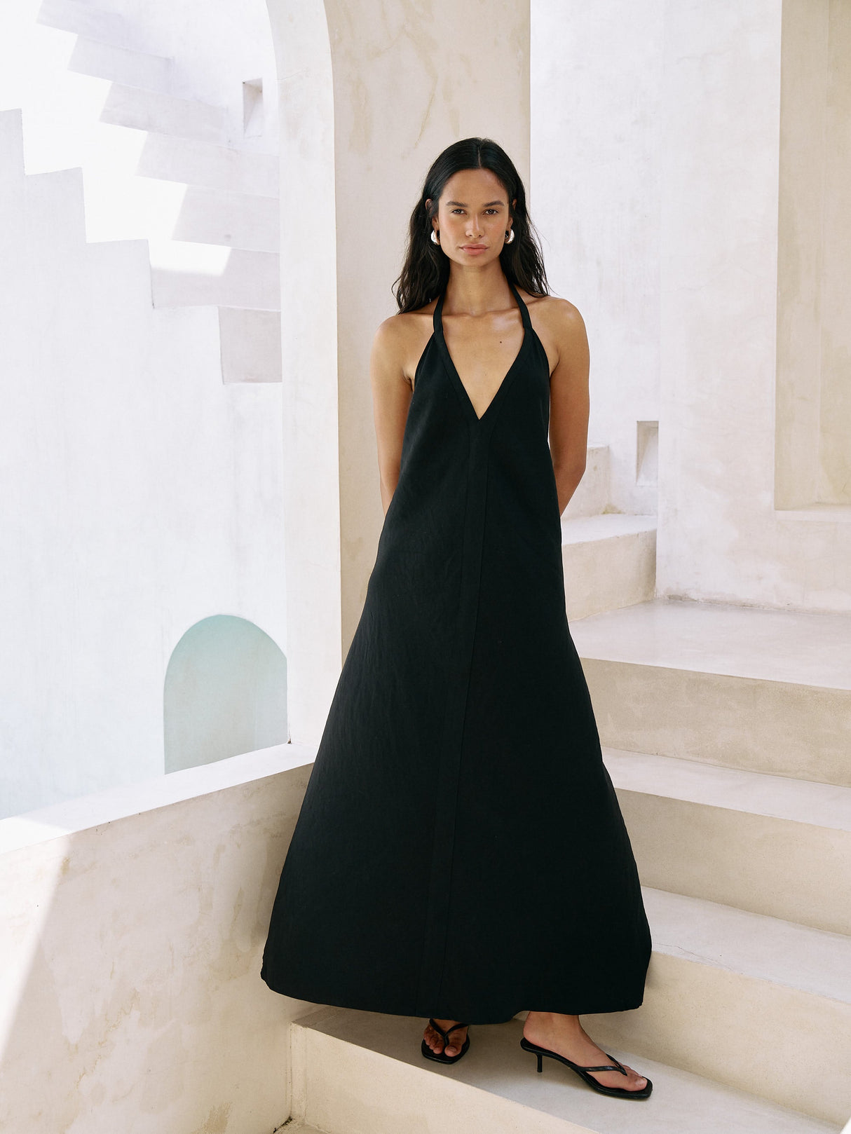 Zoe Maxi Dress - Black - Sumiye Co