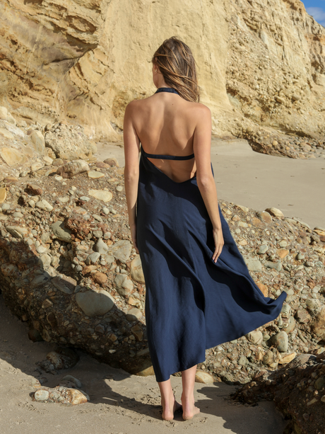 Zoe Maxi Dress - Navy - Sumiye Co