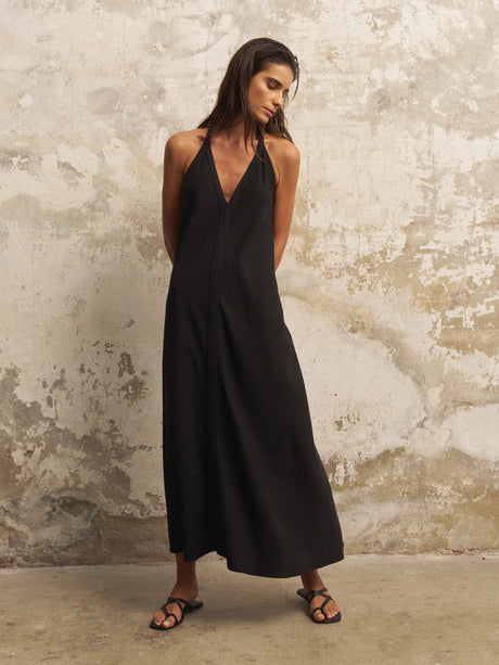 Zoe Maxi Dress - Black - Sumiye Co