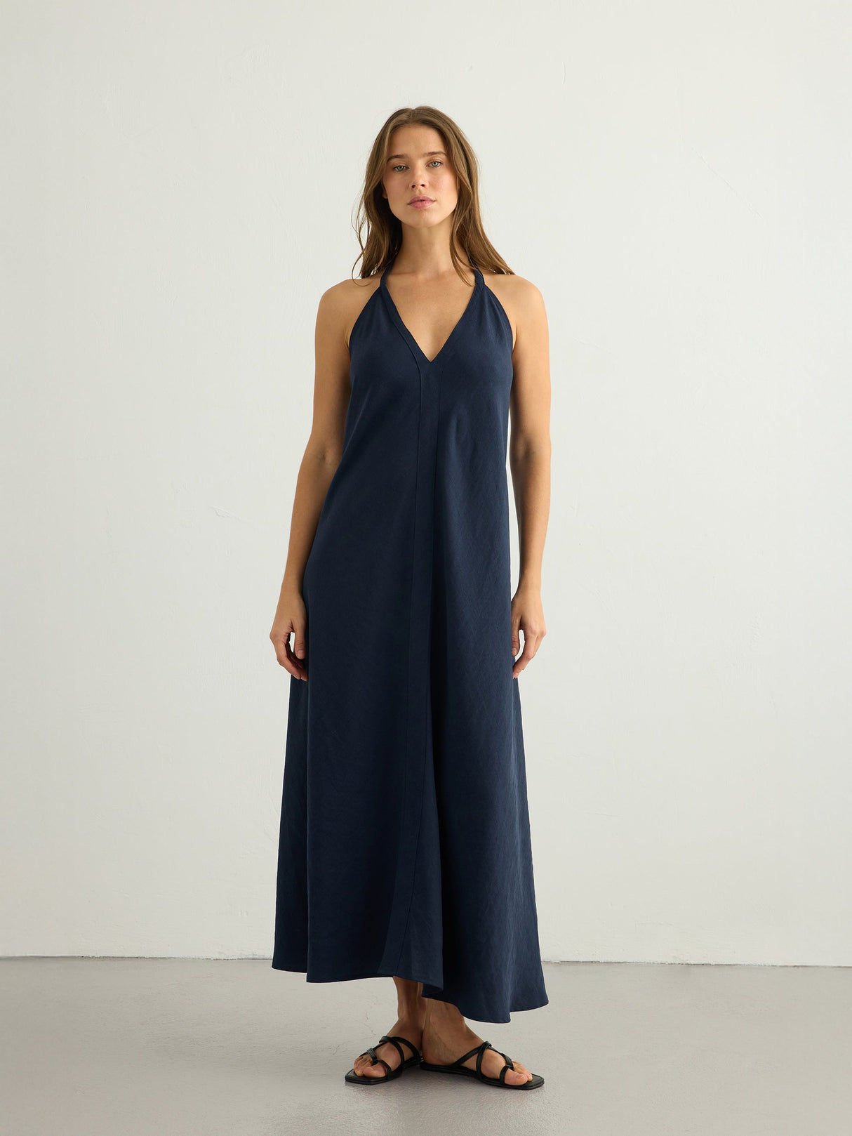 Zoe Maxi Dress - Navy - Sumiye Co
