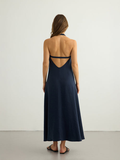Zoe Maxi Dress - Navy - Sumiye Co