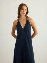Zoe Maxi Dress - Navy - Sumiye Co