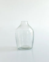 S/3 Hammered Glass Bud Vases - Clear - Sumiye Co