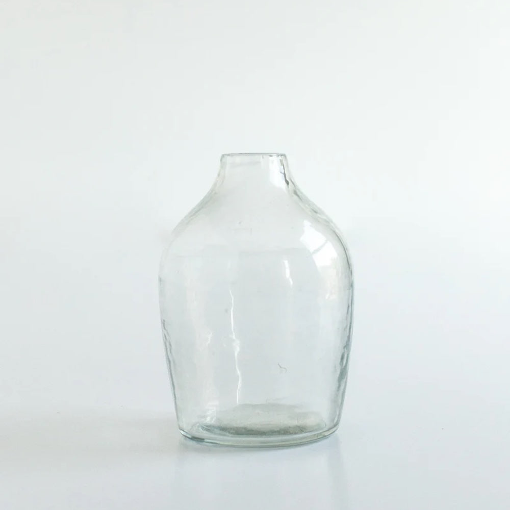 Hammered Glass Bud Vases - Set of 3 - Sumiye Co