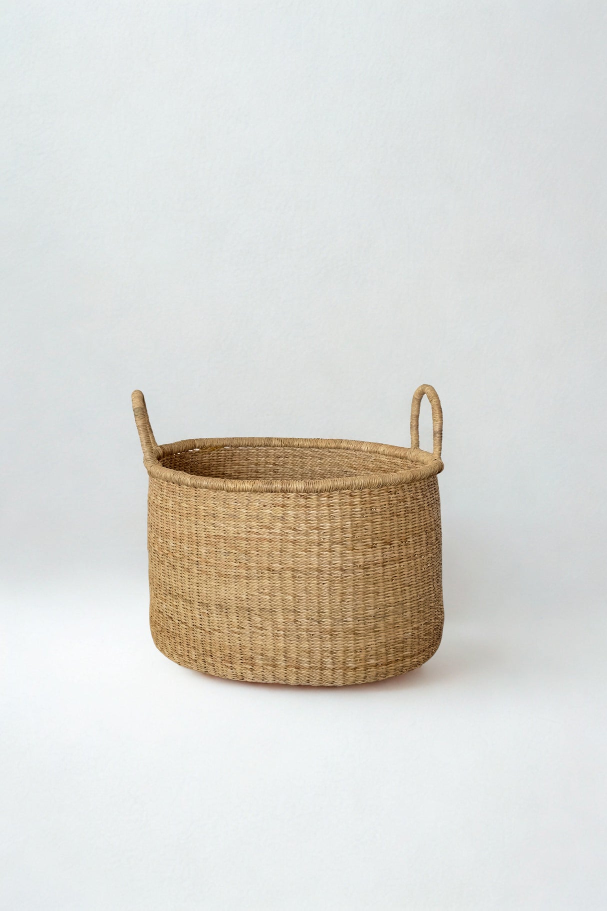 Handwoven Short Hamper - Natural - Sumiye Co