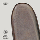 Shallow Organic Oval Platter Large Set of 4