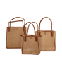 Citra Leather and Rattan Tote Bag - Sumiye Co