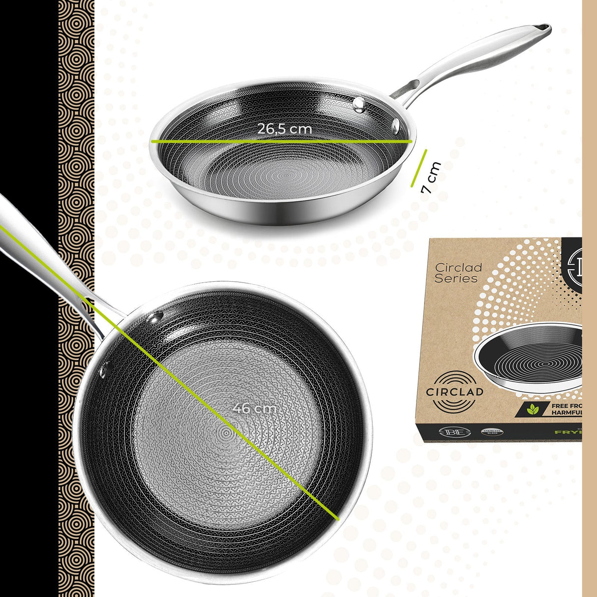 BE | LIVING CIRCLAD Series  Frying Pans