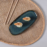 Shallow Organic Oval Platter Small Set of 4