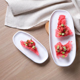Shallow Organic Oval Platter Mini Set of 4