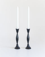 S/2 High Diamond Candlestands - Black Finish - Sumiye Co
