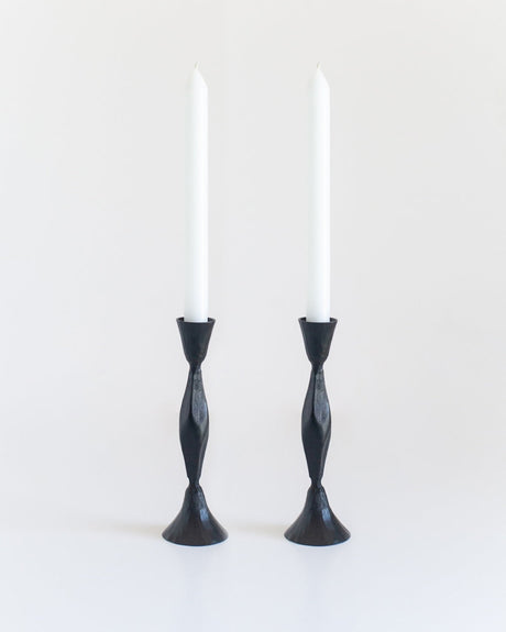 S/2 High Diamond Candlestands - Black Finish - Sumiye Co
